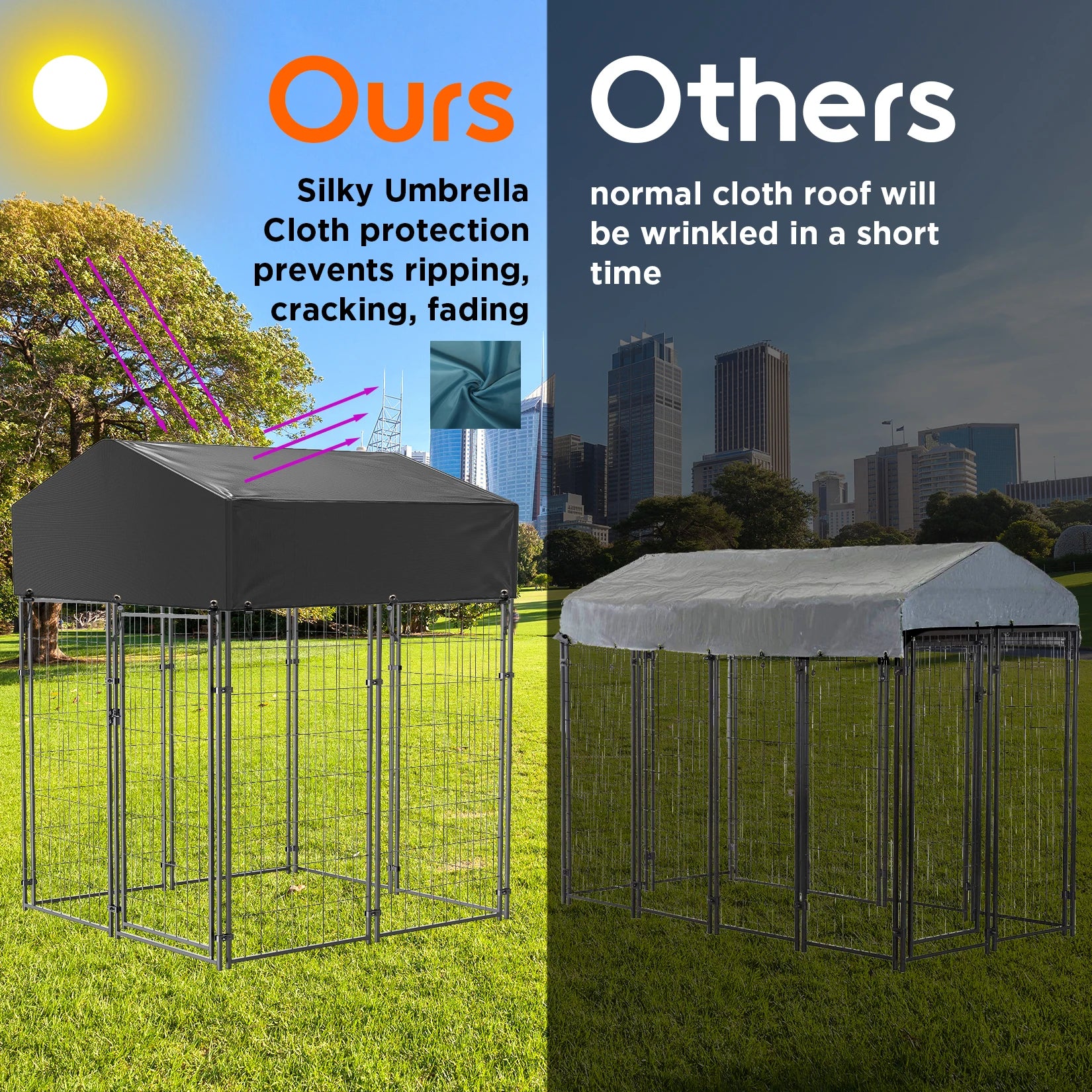 Outdoor Pet Kennel, Oversize Dog Cage,