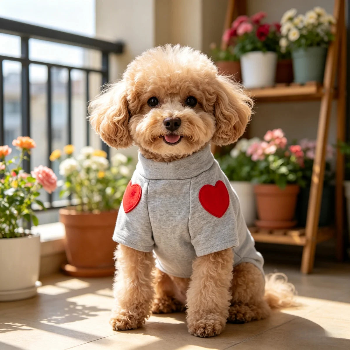 Pet Dog Cat Medium Heart-shaped Sweatshirt