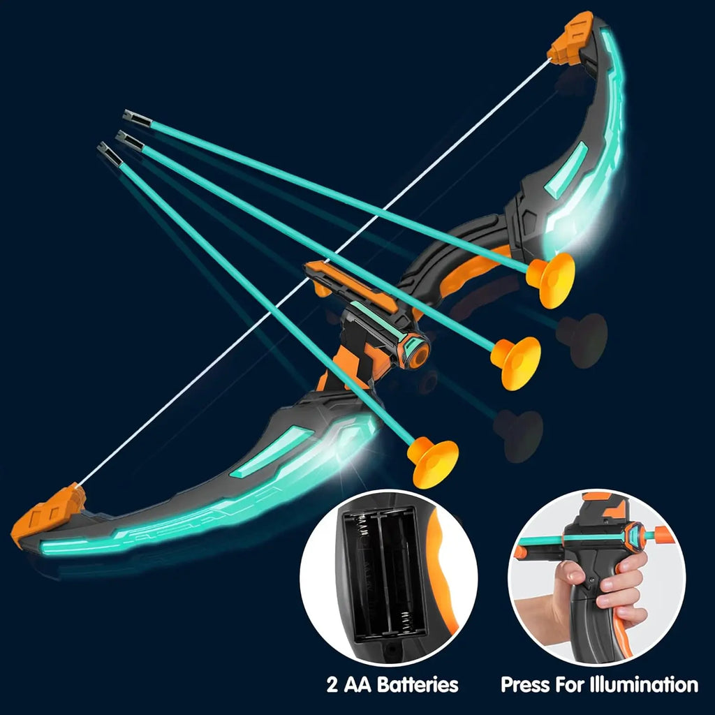Kids Bow and Arrow Set LED Light Up Archery Toy