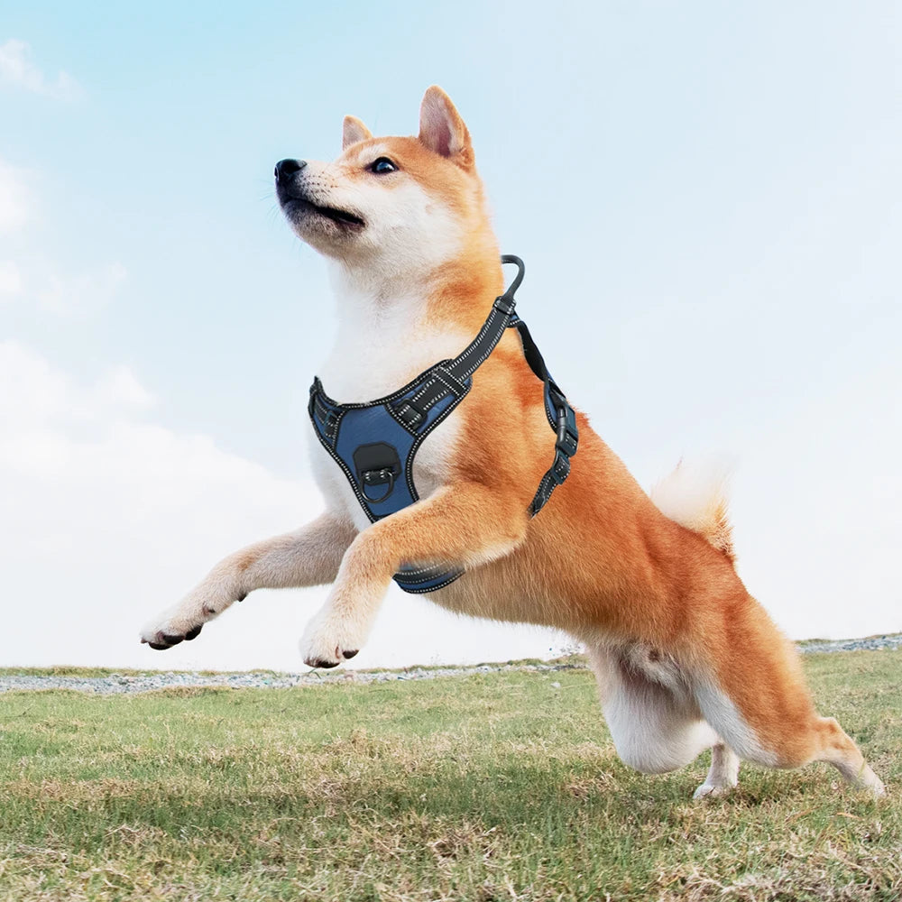 Dog Harness Adjustable Reflective Vest Easy Control