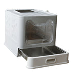 Stainless Steel Enclosed Cat Litter Box