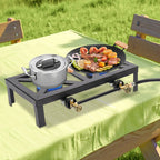 2 Burners Portable Gas Stove Propane Cooker