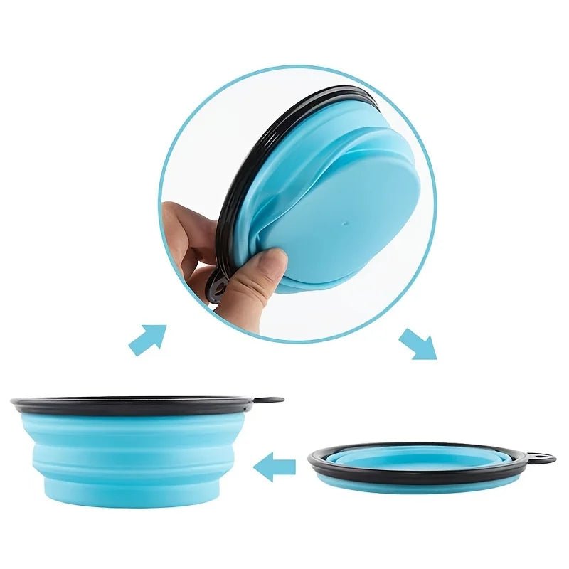 Portable Pet Food  Water Bowl  Collapsible