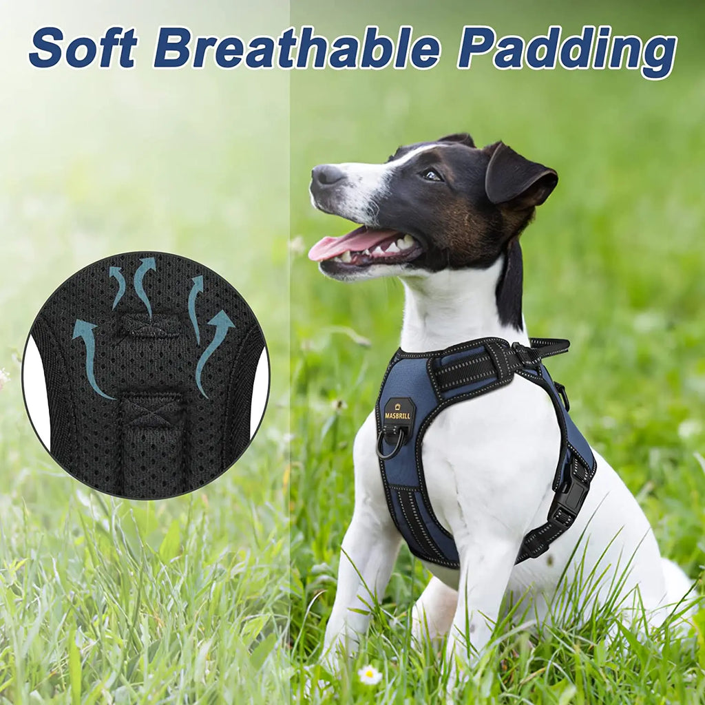 Dog Harness Adjustable Reflective Vest Easy Control