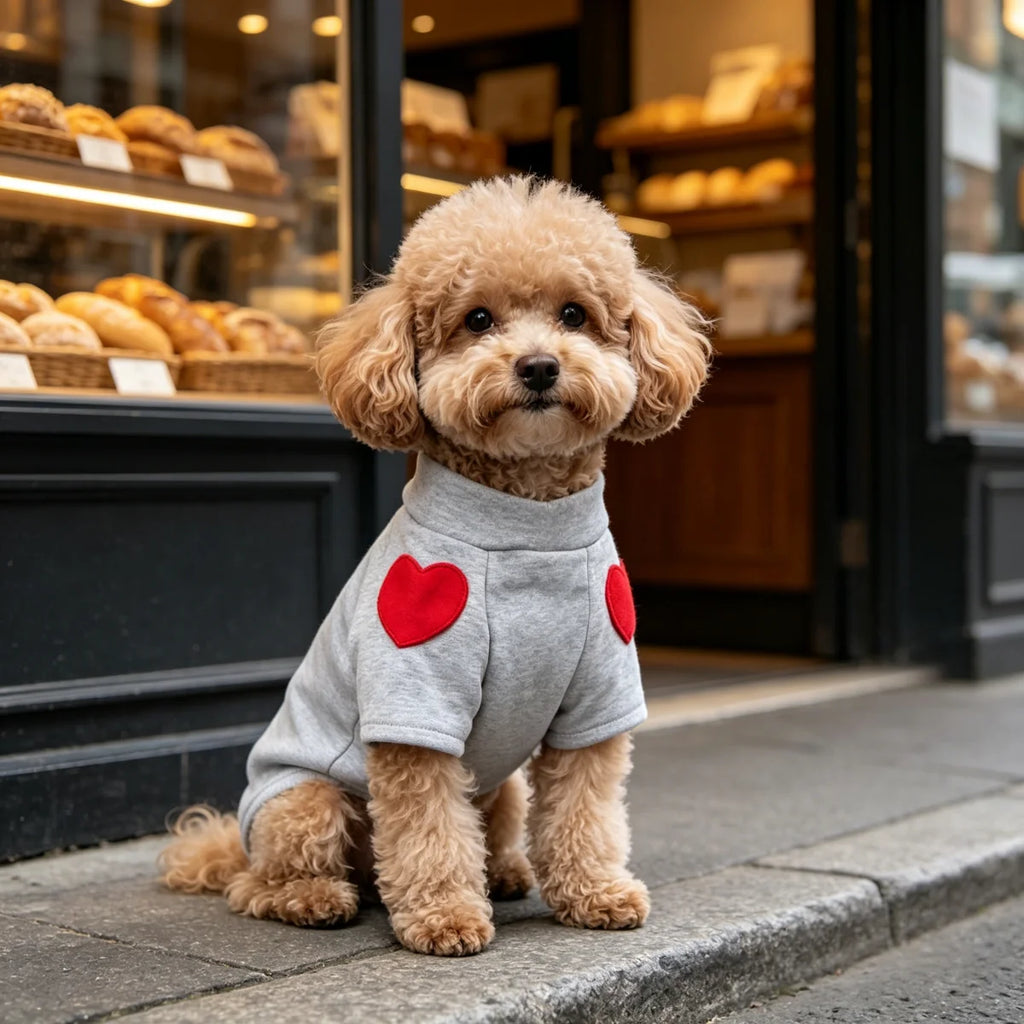 Pet Dog Cat Medium Heart-shaped Sweatshirt