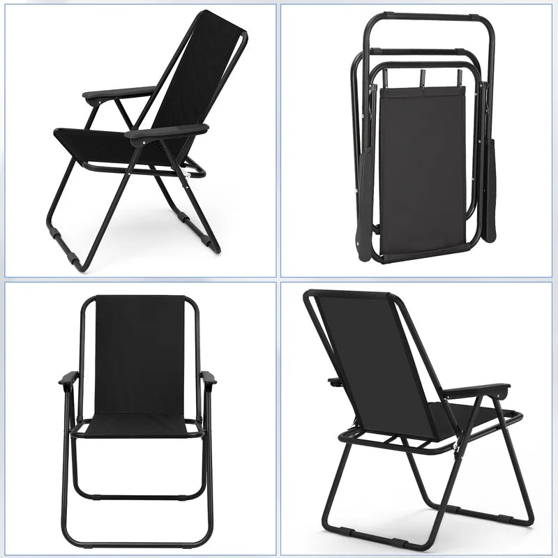 Heavy Duty Folding  Chair 

Portable Camping Lawn Chairs for Picnic TravelBeach