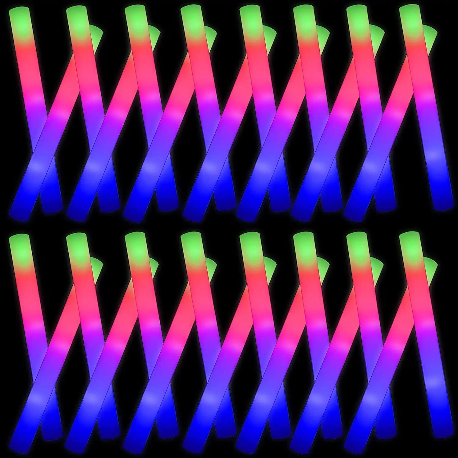 110pcs LED Foam Glow Sticks Glow Party Supply