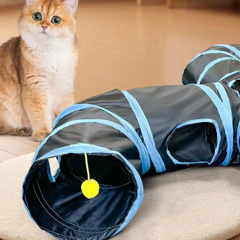Cat Toy Tunnel Indoor Hide Interactive Tube