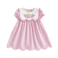 Toddler Girl Easter Dress with Short Sleeves