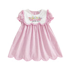 Toddler Girl Easter Dress with Short Sleeves