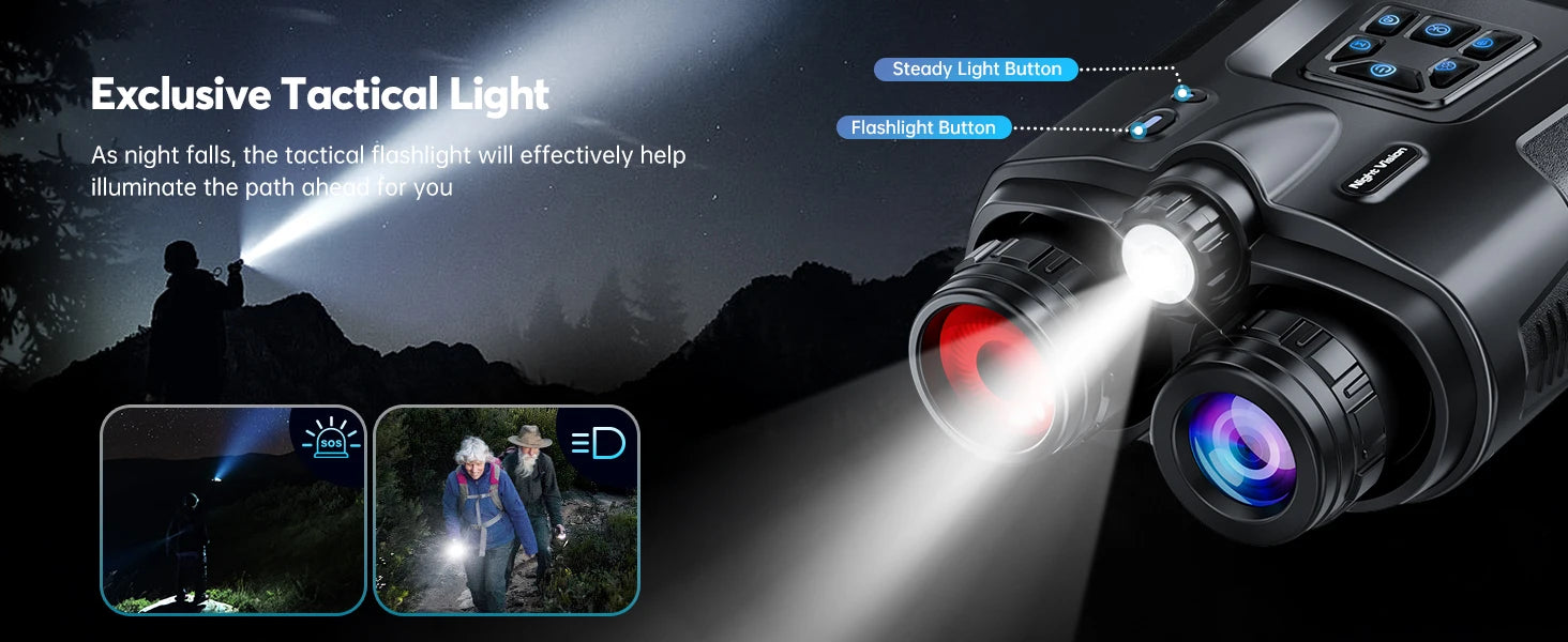 Rechargeable Binoculars Digital Zoom Infrared Tactical Telescope