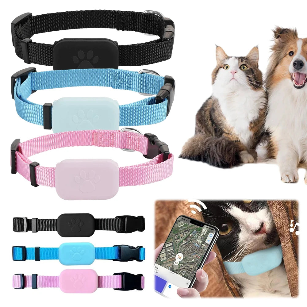Pet GPS Tracker with Adjustable Collar Smart for Dogs & Cats