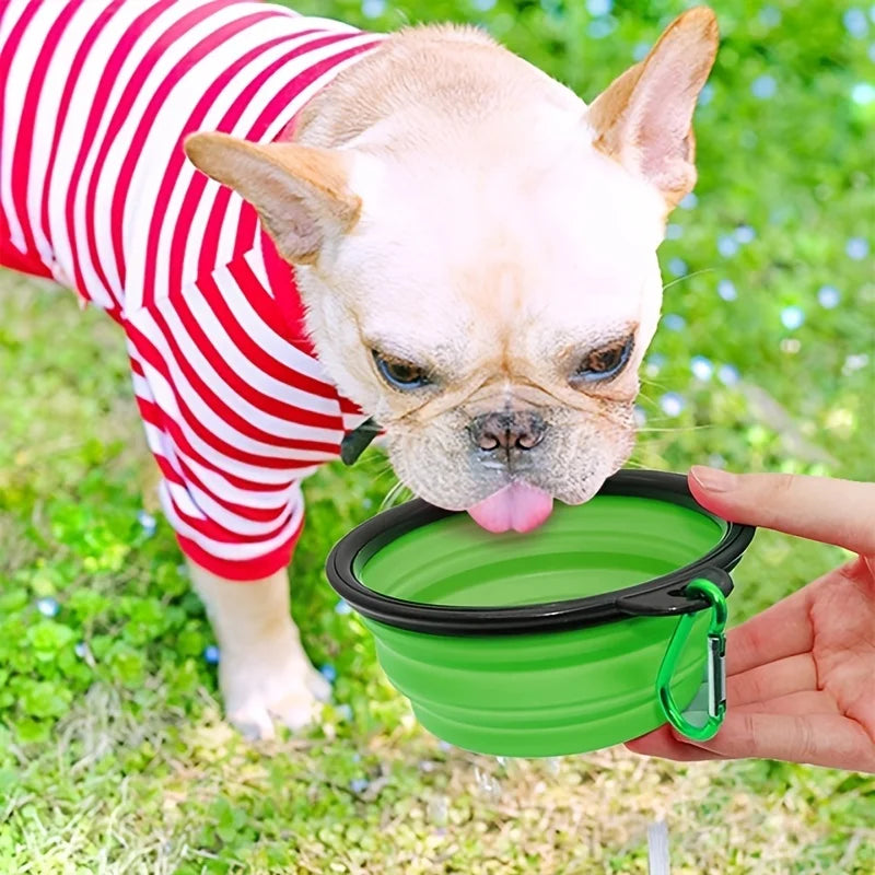 Portable Pet Food  Water Bowl  Collapsible