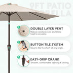 9FT Outdoor Patio Umbrella
