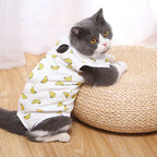 Cat/Kitten Recovery E-Collar Anti-Licking Pajamas Suit
