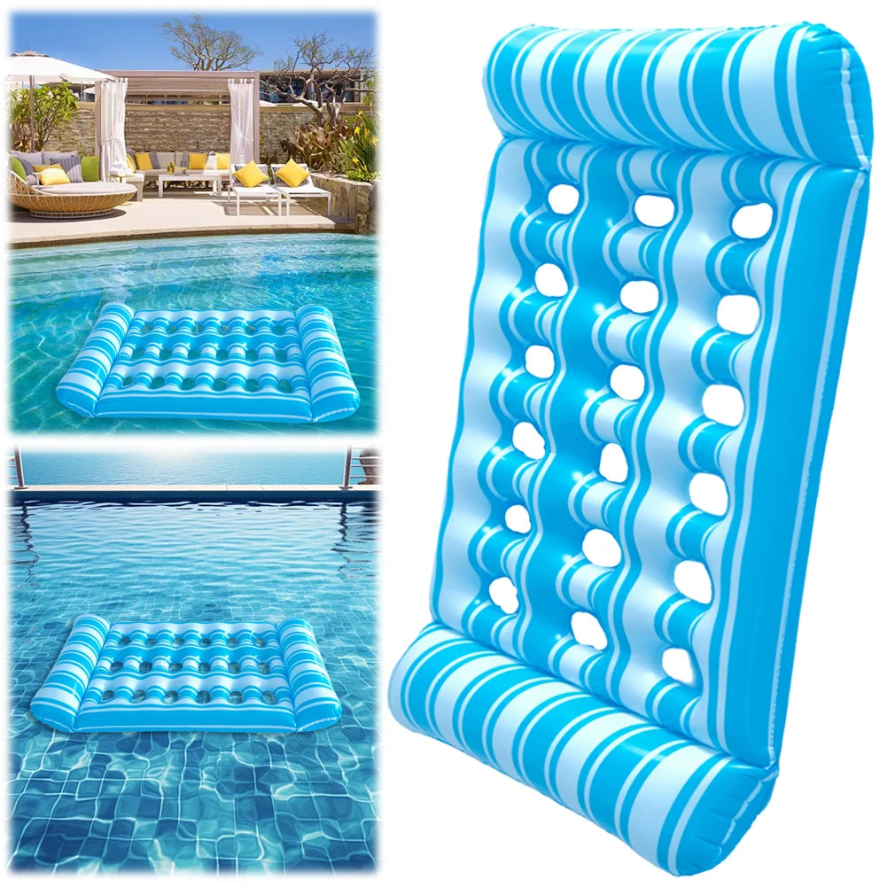 Inflatable Floating Mattress Sea Hammock Foldable Lounger