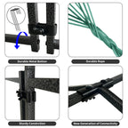 Chicken Coop Pen Metal with Cover Portable