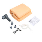 Inflatable Pool, Wireless Rechargeable Pump, Ergonomic Backrest