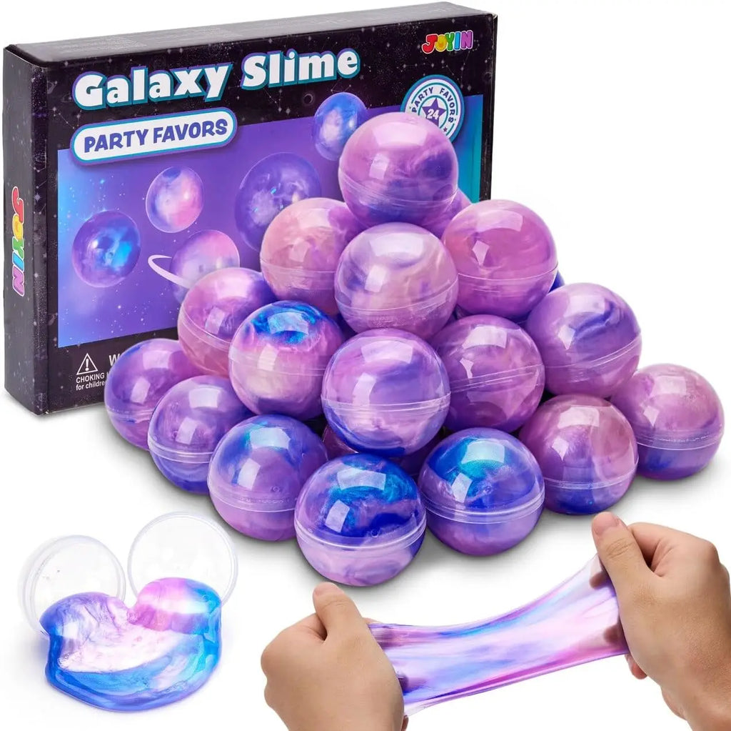 24 Pcs Mini Slime Multicolor Galaxy Slime Balls