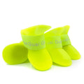 4Pcs Pet WaterProof Rain Shoe Anti-slip Rubber Boot
