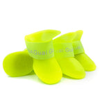 4Pcs Pet WaterProof Rain Shoe Anti-slip Rubber Boot