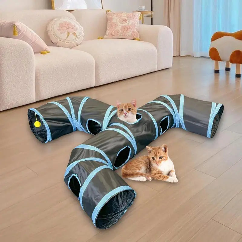 Cat Toy Tunnel Indoor Hide Interactive Tube
