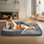 Human-Size Calming Dog Bed Foldable Orthopedic