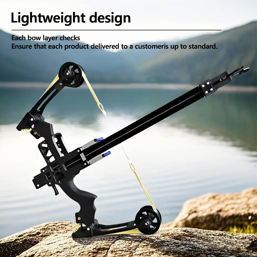 Steel Ball Compound Bow, Green Light Aiming Dual Purpose