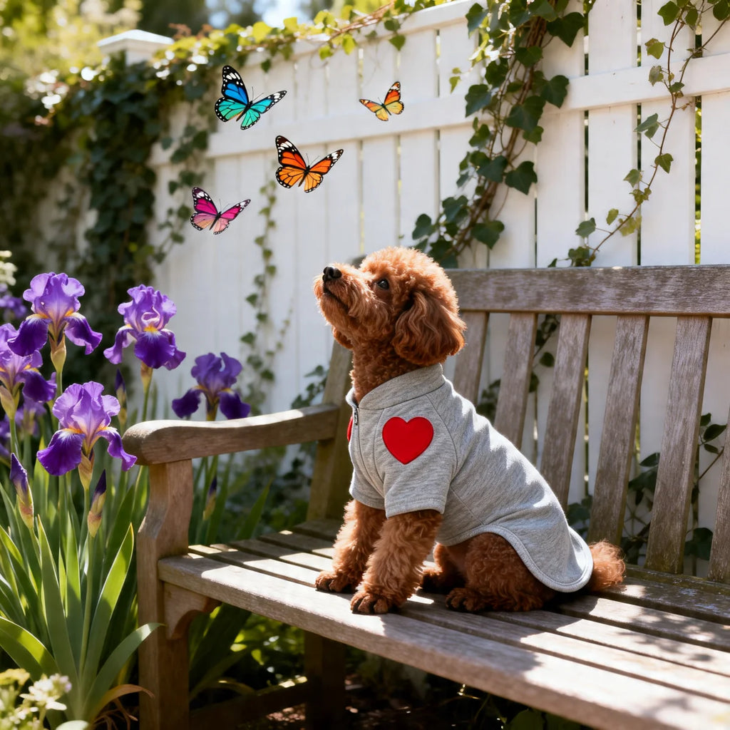 Pet Dog Cat Medium Heart-shaped Sweatshirt