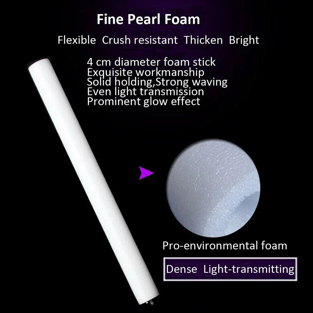 110pcs LED Foam Glow Sticks Glow Party Supply