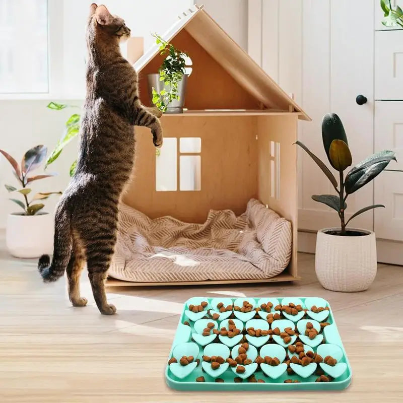 Licking Mat For Dogs,Cats Slow Feeder Puzzle