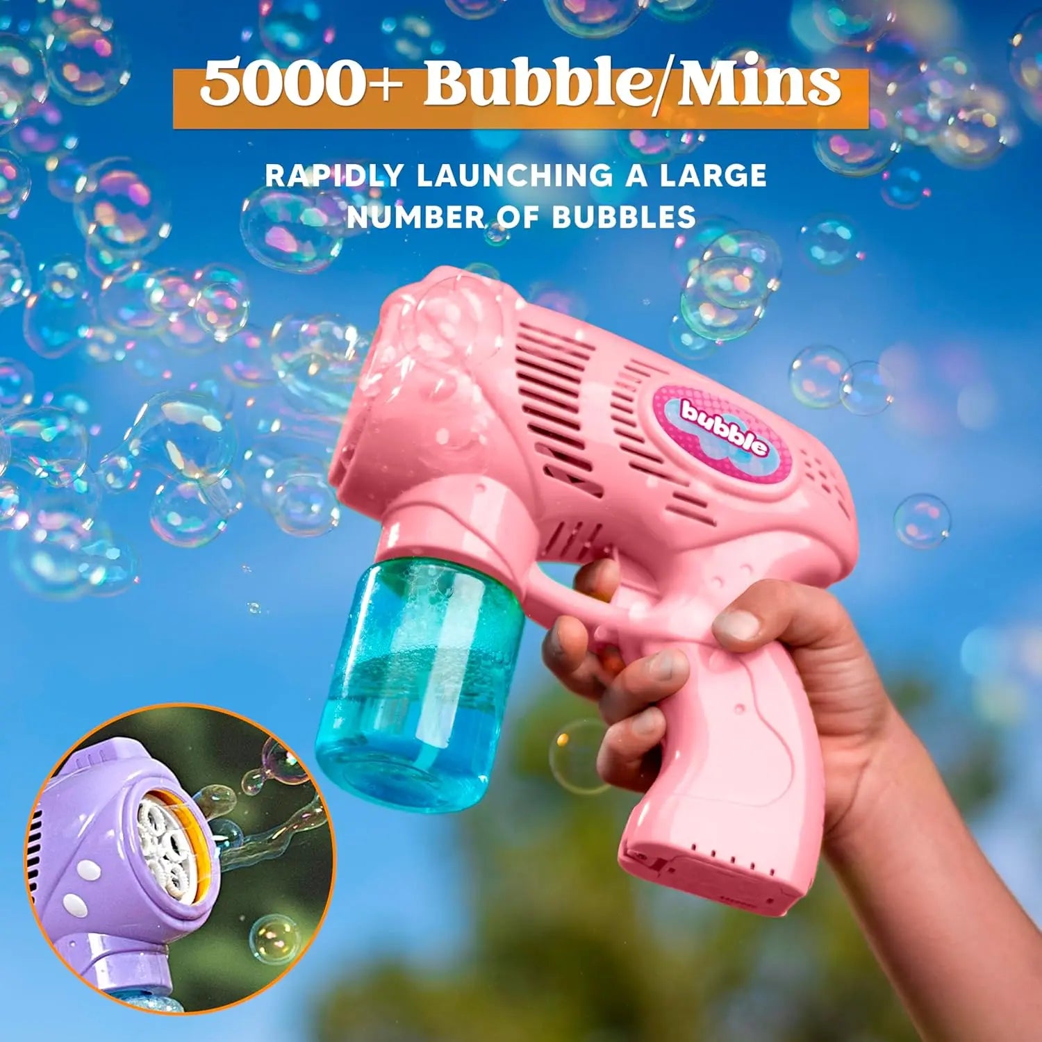 2 Bubble Guns with Refill Solution
