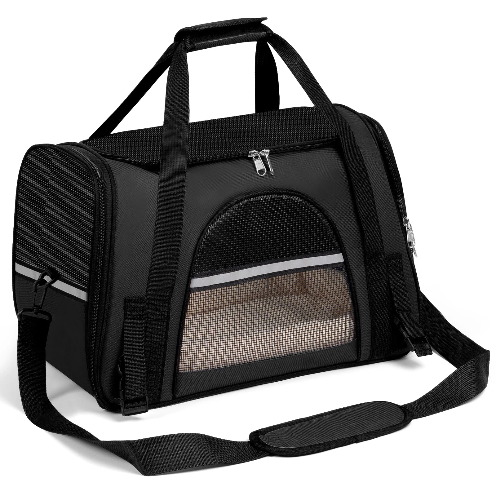 Portable Dog Carrier for Small, Medium Cats Up To 15Lbs.