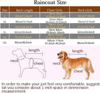Pet Hooded Raincoat, Cape Style Reflective