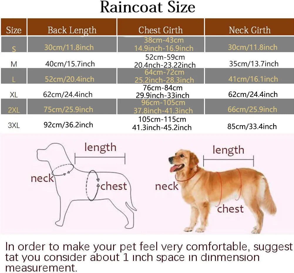 Pet Hooded Raincoat, Cape Style Reflective