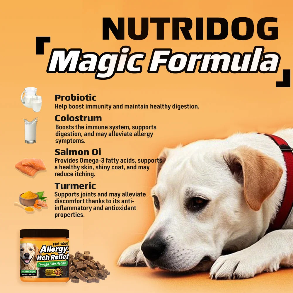 Dog Allergy Itch Relief Chews For Immune Health
