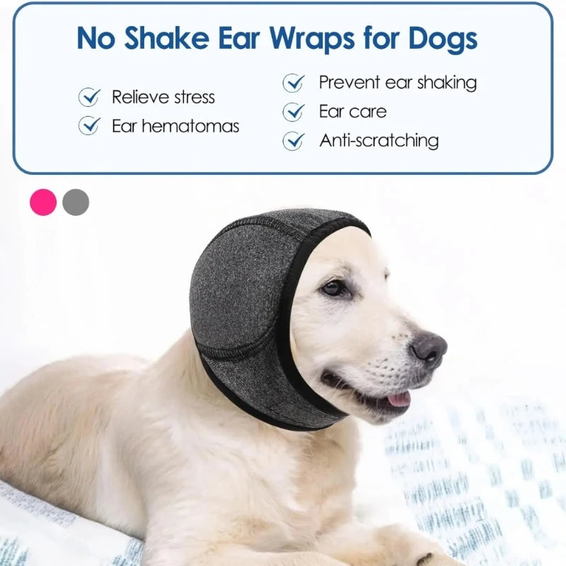 Waterproof Noise Cancelling Dog Ear Muffs 

for Swimming & Grooming - Calming Hood To Relieve Pet Anxiety & Prevent Shock