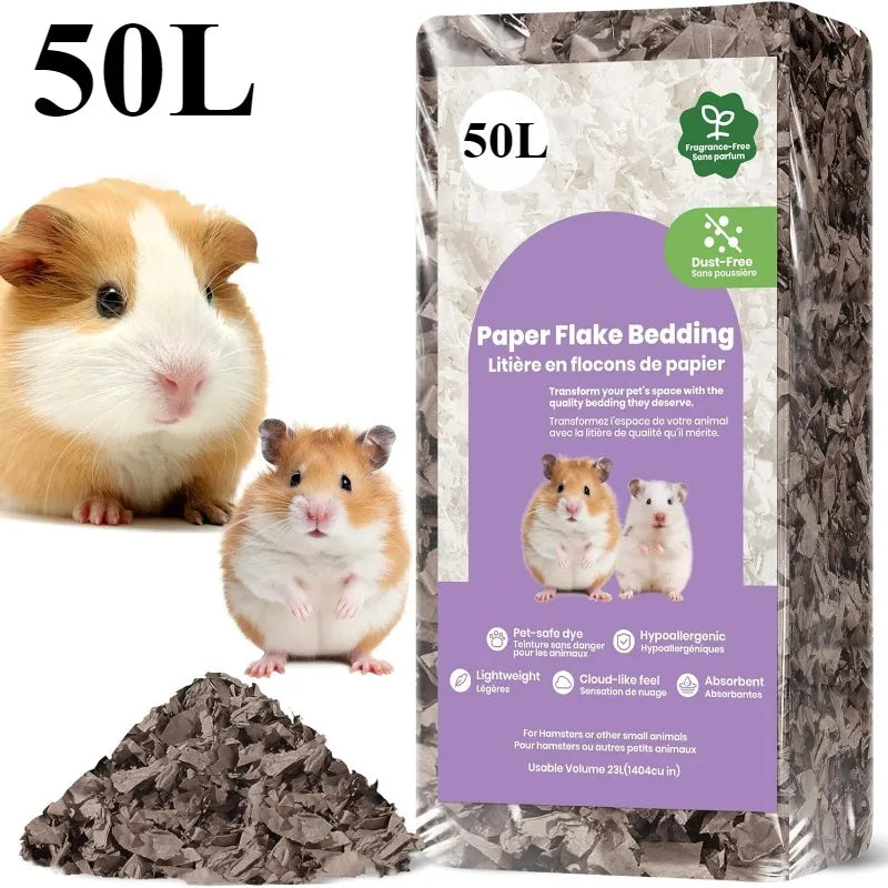 23L/50L Paper Small Pet Bedding Hamster Rabbits Guinea Pigs