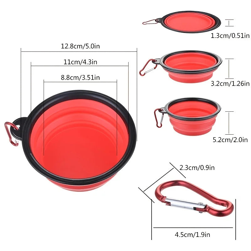 Portable Pet Food  Water Bowl  Collapsible