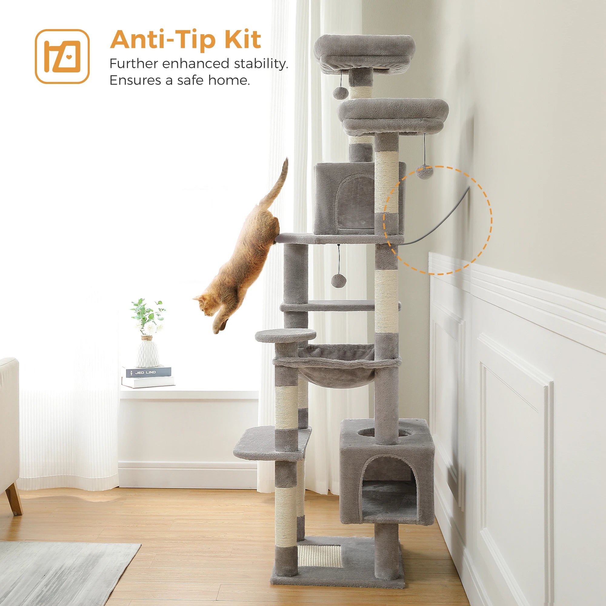 Large Cat Tree And Tower With Scratching Posts