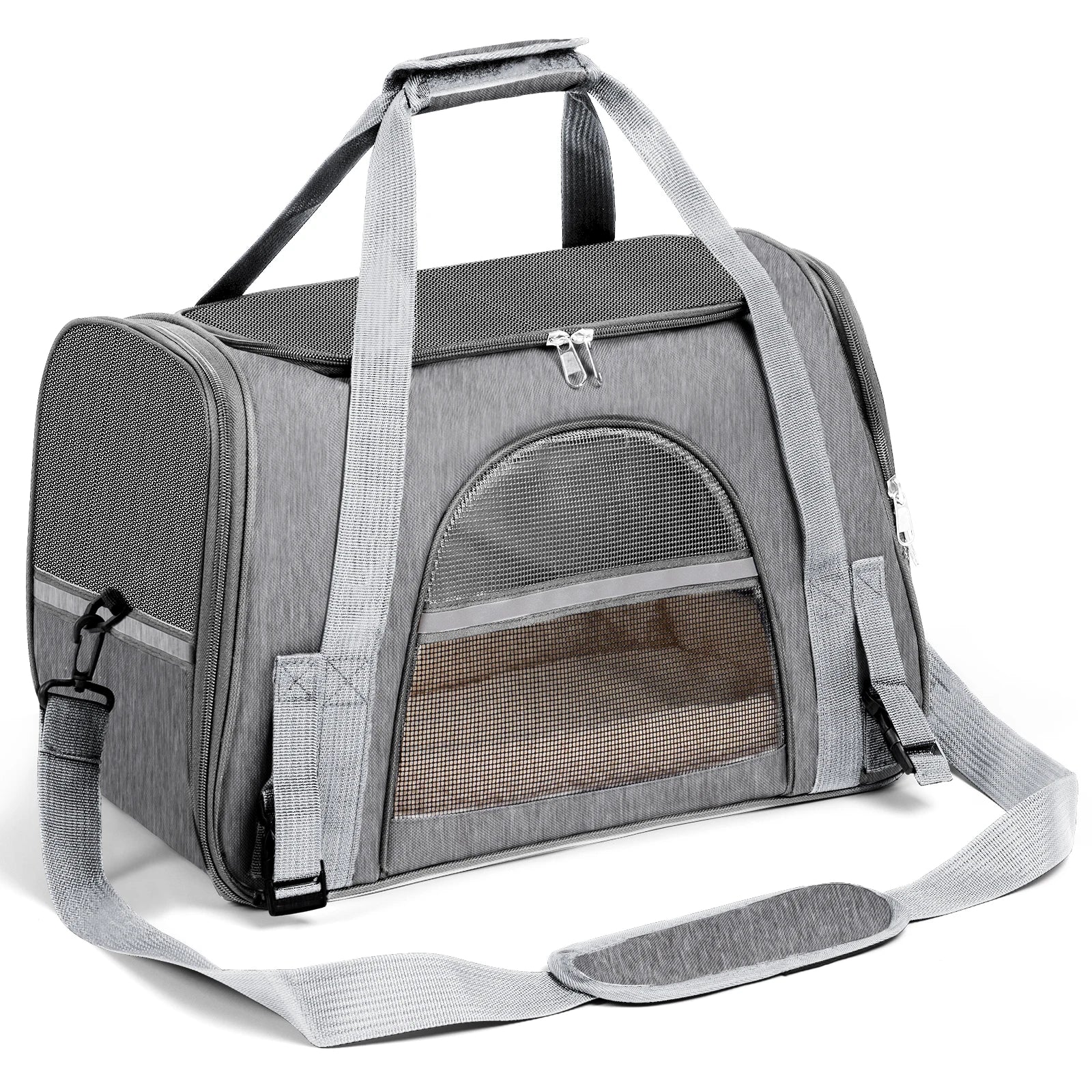 Portable Dog Carrier for Small, Medium Cats Up To 15Lbs.