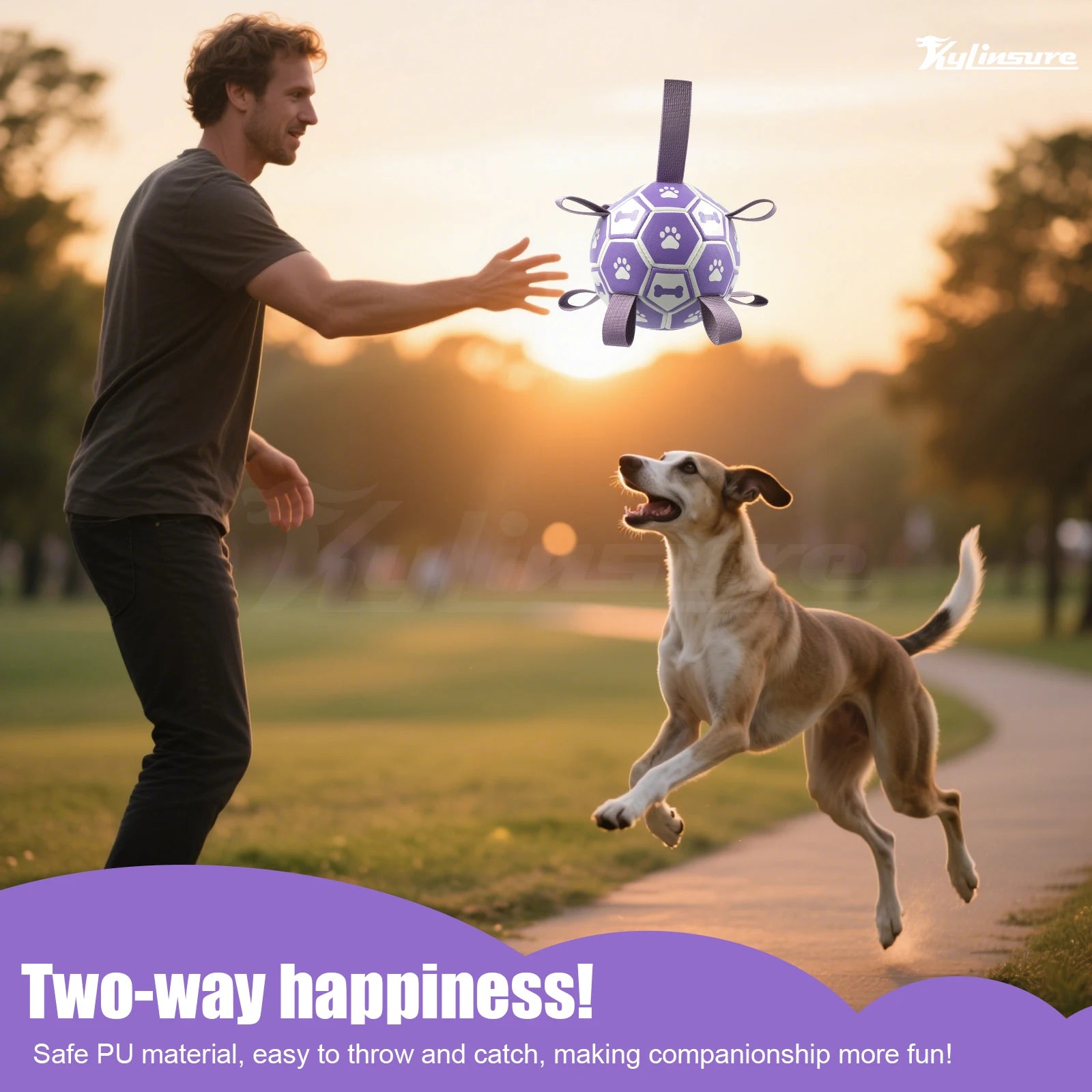 Interactive Dog Toy with Straps