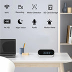 Camera Clock  Surveillance Night Vision Motion Detection