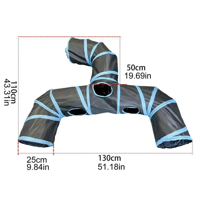 Cat Toy Tunnel Indoor Hide Interactive Tube