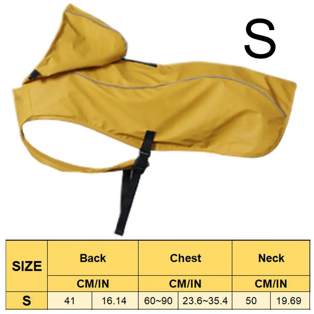 Lightweight Pet Rain Jacket  Hooded
