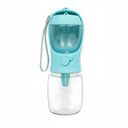 Portable Dog Cat Water Bottle with Food Storage