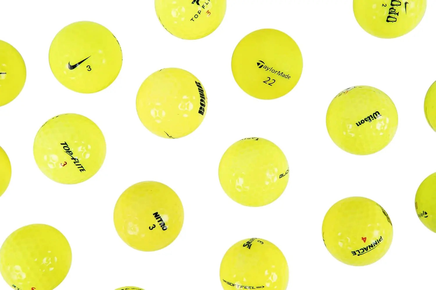 48-Pack Recycled Golf Balls with Mesh Bag