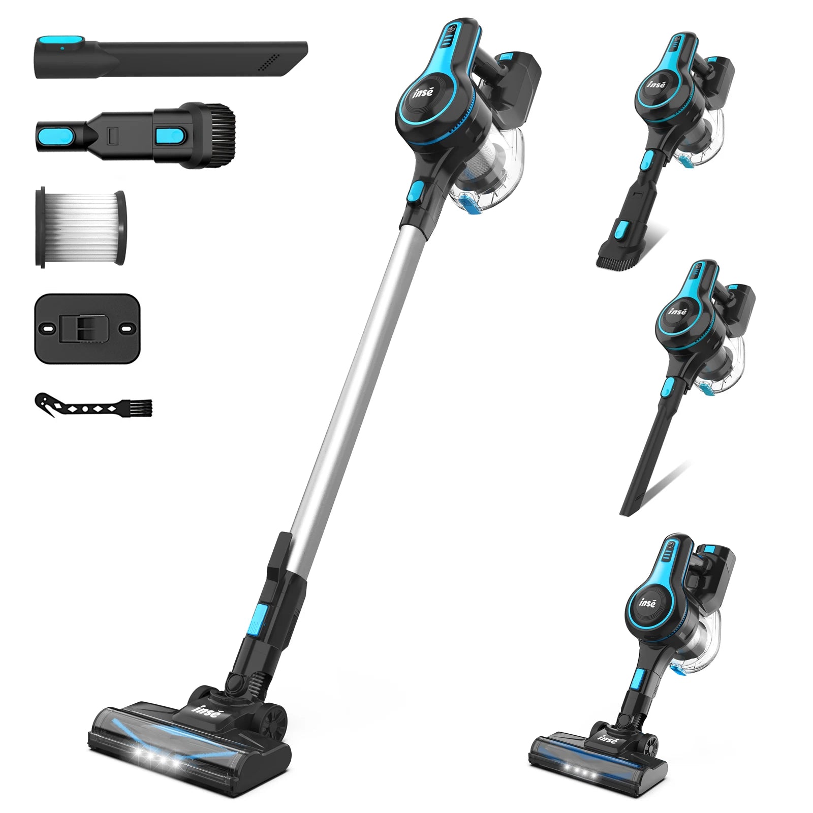 Cordless Vacuum Cleaner,  6-in-1 Rechargeable