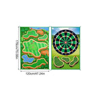 Golf Play Chipping Game 2-in-1 Training Mat