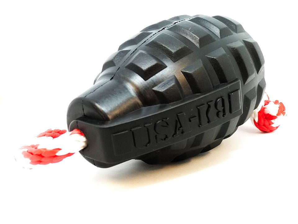 USA-K9 Magnum Grenade  Rubber Chew Toy